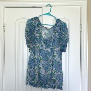 Old Navy floral peasant top